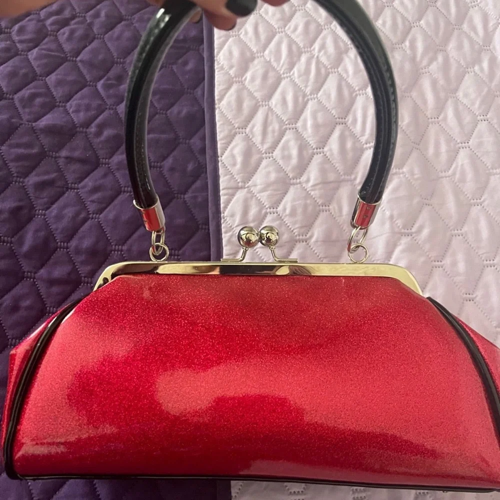 Sourpuss Pink and Black purse - Picture 3 of 4